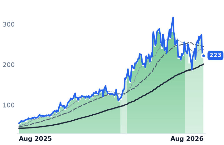 TSEM 12-month price