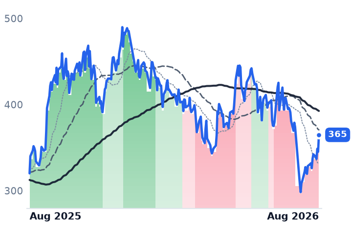 TSLA 12-month price